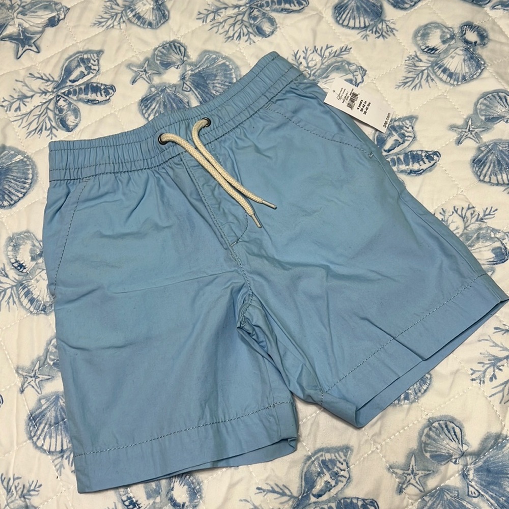 Baby Gap Sky Blue Pull On Shorts Size 4T or 4 Years